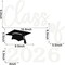 Graduation Party Decoration 2026 – Felt “Class of 2026” Backdrop Sign with Congrats Grad Decal | Balloon Arch Photo Booth Decor (White)